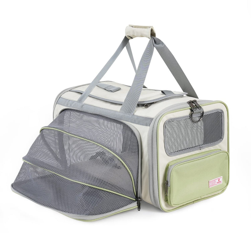 Pawaii Cat Carrier with ID Tag, TSA Airline Approved Soft Sided Collapsible Pet Travel Carrier, Portable Comfortable Convenient | Backpacks4Less