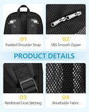 Paxiland Mesh Backpack Lightweight, Heavy Duty See Through Beach Backpack