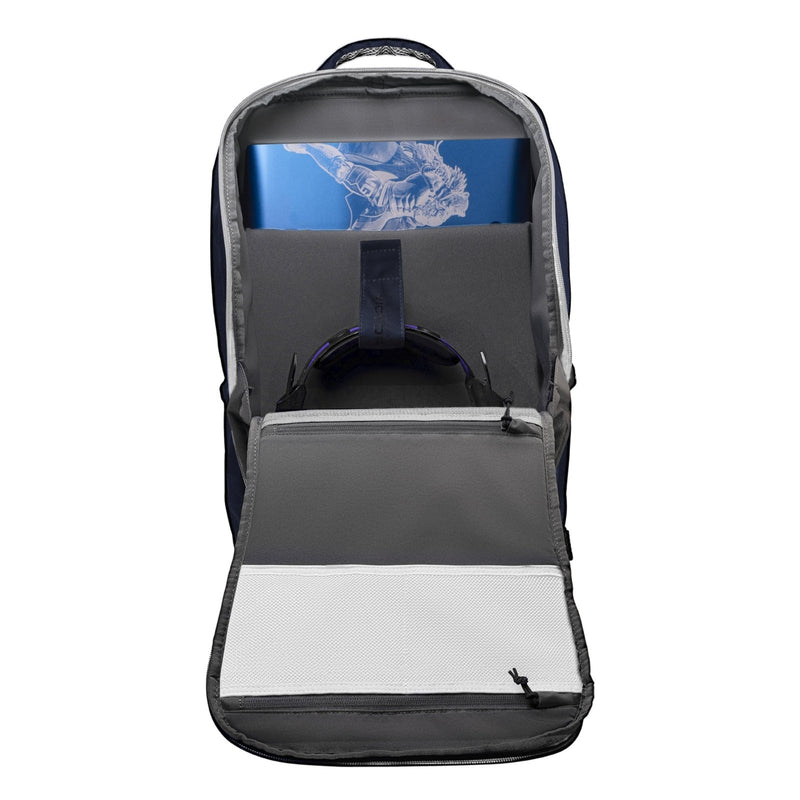 PDP Gaming Victrix Tournament Elite Gaming Backpack By PDP - Fits Gaming Accessories/Fight Sticks/Laptops/Tablets/Headphones, Headset strap, 7 Compartments, Ergonomic Breathable Mesh (Tekken 8)