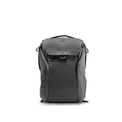 Peak Design Everyday Backpack 20L, Black, MagLatch Top, Dual Side Access, FlexFold Dividers, Fits 15" Laptop, For Camera Carry, Daily | Backpacks4Less