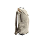 Peak Design Everyday Backpack Zip 15L, Bone, 270 - Degree Zip, Dual Side Pockets, FlexFold Dividers, Fits 15" Laptop, For Camera Carry, Daily Commutes or Travel, Versatile Backpack for Men and Women