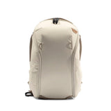 Peak Design Everyday Backpack Zip 15L, Bone, 270 - Degree Zip, Dual Side Pockets, FlexFold Dividers, Fits 15" Laptop, For Camera Carry, Daily Commutes or Travel, Versatile Backpack for Men and Women
