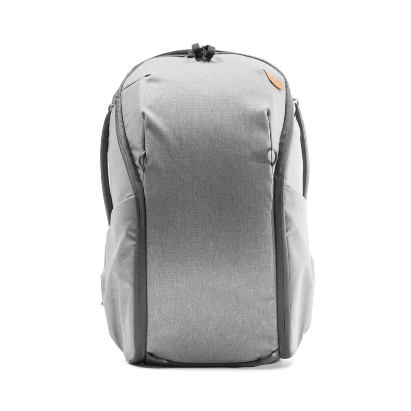 Peak Design Everyday Backpack Zip 20L, Ash, 270 - Degree Zip, Dual Side Pockets, FlexFold Dividers, Fits 15" Laptop, For Camera Carry, Daily Commutes or Travel, Versatile Backpack for Men and Women