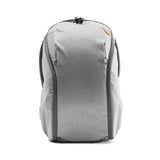 Peak Design Everyday Backpack Zip 20L, Ash, 270-Degree Zip, Dual Side Pockets, FlexFold Dividers, Fits 15