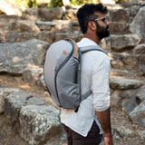 Peak Design Everyday Backpack Zip 20L, Ash, 270 - Degree Zip, Dual Side Pockets, FlexFold Dividers, Fits 15" Laptop, For Camera Carry, Daily Commutes or Travel, Versatile Backpack for Men and Women