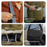 Peak Design Everyday Messenger V3 13L, Kelp, Weatherproof Camera and Work Bag with Laptop Sleeve, Expandable, MagLatch Closure, FlexFold Dividers, Fits 13" Laptop, Messenger Bag for Men and Women