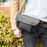 Peak Design Field Pouch V2, Black, 2 - in - 1 Organizer and Sling Bag, Adjustable Shoulder Strap and Integrated Belt Loops, Weatherproof Nylon Canvas, Organizer Pouch or Carry Bag for Men and Women