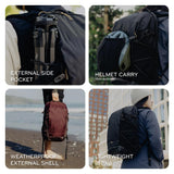 Peak Design Outdoor Backpack 18L, Eclipse, Compact & Lightweight Frameless Daypack, 270 - Degree Rear Zip, Ideal for Day Hikes, Hydration, Camera Carry & Commuting, Versatile Backpack for Men and Women