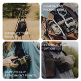 Peak Design Outdoor Backpack 45L, Black, Lightweight Internally - Framed Backpack, Ultra Cinch Roll - Top Design, Ideal for Hikes, Camera Carry and Travel, Versatile Backpack for Men and Women