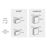Peak Design Packing Cube, Charcoal, Weatherproof Luggage Cube with Dual Compartment Organization, Expansion and Compression, Zipper Opening, Travel Organizer for Men and Women, Size M