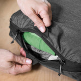 Peak Design Packing Cube, Charcoal, Weatherproof Luggage Cube with Dual Compartment Organization, Expansion and Compression, Zipper Opening, Travel Organizer for Men and Women, Size M