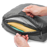 Peak Design Packing Cube, Charcoal, Weatherproof Luggage Cube with Dual Compartment Organization, Expansion and Compression, Zipper Opening, Travel Organizer for Men and Women, Size M