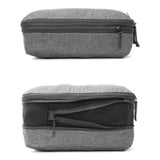 Peak Design Packing Cube, Charcoal, Weatherproof Luggage Cube with Dual Compartment Organization, Expansion and Compression, Zipper Opening, Travel Organizer for Men and Women, Size M