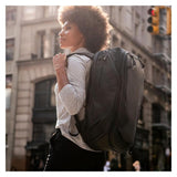 Peak Design Travel Backpack 45L, Black, Expandable 35 - 45L Design, Rear and Top Access, Weatherproof Shell, Laptop Sleeve, Ideal for Travel or Everyday Carry, Versatile Backpack for Men and Women