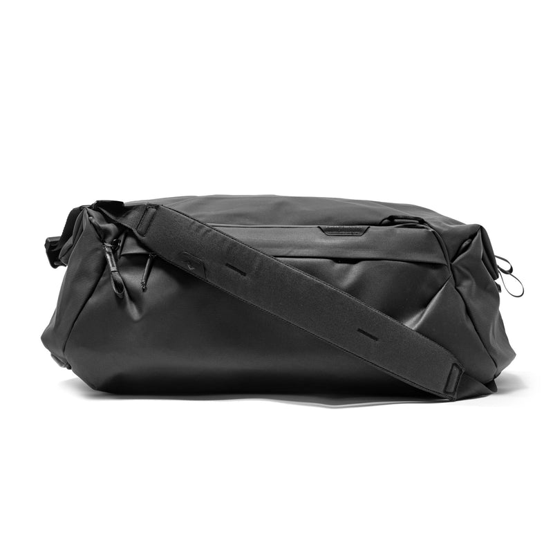 Peak Design Travel Duffel 50L, Black, Extra - Wide Single Zip Access, Weatherproof Shell, 4 External Pockets, Fits Packing Cubes & Camera Cubes, Ideal for Weekend Trips, Versatile Duffel Bag for Travel