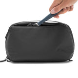 Peak Design Wash Pouch, Black, Weatherproof Travel Toiletry Bag, Upright or Hanging Dopp Kit with Pockets, Magnetic Toothbrush Pocket, Wide UltraZip Opening, Toiletry Bag for Men and Women
