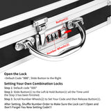 Pechor Clipboard with Storage Combination Lock Briefcase Clipboards Heavy Duty Box Metal Aluminum with Handle, Storage Clipboard Maximum Security, External & Built - in Clip Boards (Upgrade)