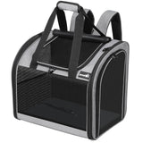 Pecute Cat Backpack with Widened Interior Space, Upgraded Dog Backpack Carrier with Various Ways to Carry, Pet Backpack with Breathable Mesh, Pet Travel Carrier with Soft Padded, Reinforced Support