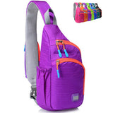 Peicees Medium Sling Backpack Waterproof Unisex Shoulder Bag Chest Crossbody Daypack
