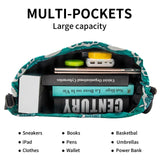 Peicees Waterproof Drawstring Sport Bag Lightweight Sackpack Backpack for Men and Women (Sea Wave)