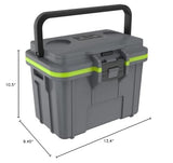 Pelican 8 Quart Personal Lunch Box Cooler (Dark Gray/Green)