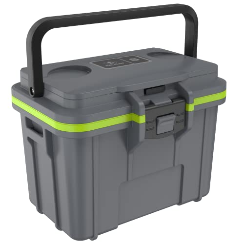 Pelican 8 Quart Personal Lunch Box Cooler (Dark Gray/Green) | Backpacks4Less