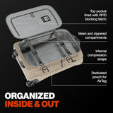 Pelican Aegis Luggage - Carry On Duffel Bag with Wheels - 22 Inch Carry On Bag - Airline Approved (Sand)