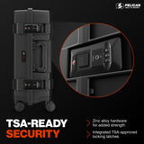 Pelican ATX Luggage - Hardside Carry On Luggage with Wheels - 22 Inch Carry On Bag - Airline Approved (Black)