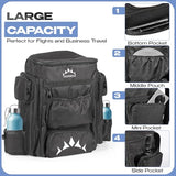 PERSEVA Lightweight Frisbee Disc Golf Bag with Cooler for Large Storage – Disc Golf Carry Bag with Comfortable Strap, Extra Padding & Multiple Pockets for Water Bottles, 18 Frisbee Disk, 12 Cans