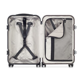 Peugeot Voyages Hardside Luggage with Spinner Wheels, Glossy Red, Carry - On 19 Inch