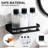 Pfesuqo 5 Pack 3.4 oz Travel Bottles for Toiletries, TSA Approved Leak Proof Refillable Travel Size Containers, Clear Plastic Shampoo Bottles for Lotion Conditioner
