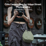 PGYTECH OneGo Drawstring Small Camera Bag, Soft Cute Camera Pouch Handbag compatible with Mirrorless Cameras/Nikon/Canon/Sony/Fuji Camera Case