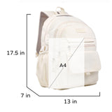 Phaoullzon Girls School Backpack for Boys, College Aesthetic Laptop Bookbag for Travel,Beige