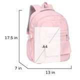 Phaoullzon Girls School Backpack for Boys, College Aesthetic Laptop Bookbag for Travel,Pink