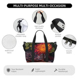 Phayah A Blooming Water Lily Crossbody Travel Bag Overnighter Duffel Bags Carry On Size Ideal For School Or Overnight Travel Bag