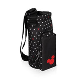 Picnic TIME Disney Mickey Mouse Eclipse 40 oz Tumbler Tote, Tumbler Carrier Crossbody Bag with Strap, Water Bottle Holder with Phone Pocket for 40 oz Tumblers (Black with Polka Dots)