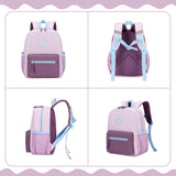 PIG PIG GIRL Toddler Backpack for Girls, 12'' Mini Preschool Backpack for Kids Age 2 - 4 Years Old Small Toddler Bookbag for Kindergarten with Chest Buckle and Reflective Strip, Purple