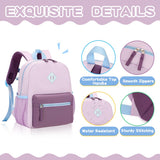 PIG PIG GIRL Toddler Backpack for Girls, 12'' Mini Preschool Backpack for Kids Age 2 - 4 Years Old Small Toddler Bookbag for Kindergarten with Chest Buckle and Reflective Strip, Purple