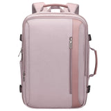 PIJUSHI Travel Backpack for Women Expandable Carry on Luggage Backpack Airline Approved TSA 16" Laptop Bag Business with USB Port(PE034 Light Purple)