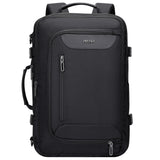 PIJUSHI Travel Backpack for Women Men Flight Approved Carry on Bag 16 inch Laptop Personal Item Daypack with Shoe Compartment(PE038 Black)