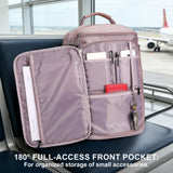 PIJUSHI Travel Laptop Backpack 35L Carry on Backpack for Women Men Flight Approved Business Daypack with USB Charging Port for Work Travel(PE067 Purple)