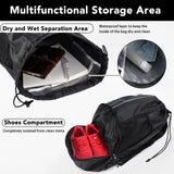 Pimoys Drawstring Backpack Gym Bag, Waterproof String Backpack with Side Mesh Pockets, Beach Bag for Basketball, Soccer, Swim, Wrestling Bag for Women Men