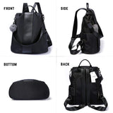 PINCNEL Women Backpack Purse Waterproof Nylon Anti - theft Rucksack Lightweight Shoulder Bag