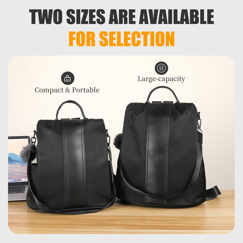 PINCNEL Women Backpack Purse Waterproof Nylon Anti - theft Rucksack Lightweight Shoulder Bag