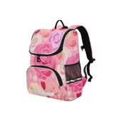 Pink Roses Hearts Specks Petals Kids Toddler Backpack for Boys & Girls 1 PC School Travel Simple Modern Backpack for Teens Men Women Schoolbag Bookbags for Elementary Middle Preschool