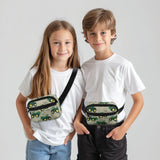 PJHEQOXE Crossbody For Girls - Belt Bag Waist Bag Purse For Girls With Adjustable Waistband Smallest Waist Gets 25 - 26 Inches Jeep Print
