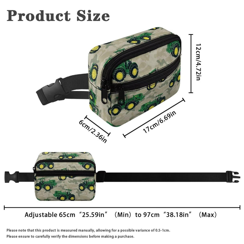 PJHEQOXE Crossbody For Girls - Belt Bag Waist Bag Purse For Girls With Adjustable Waistband Smallest Waist Gets 25 - 26 Inches Jeep Print
