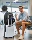 Ponhog 17 Inch Laptop Backpack for Men, Business Travel Anti - Theft Backpack with USB Charging Port, Water Resistant Computer Bag Carry On Flight Approved for Work College Weekender, Black