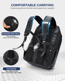 Ponhog 17 Inch Laptop Backpack for Men, Business Travel Anti - Theft Backpack with USB Charging Port, Water Resistant Computer Bag Carry On Flight Approved for Work College Weekender, Black