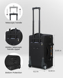Ponhog 21 Inch Rolling Duffle Bag with Wheels for Men - Water Resistant Wheeled Duffle Bag for Weekend Travel & Overnight Trips